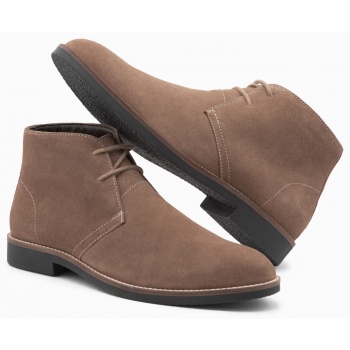 ombre men`s leather tied ankle boots  σε προσφορά