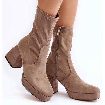 women`s ankle boots with chunky heels σε προσφορά