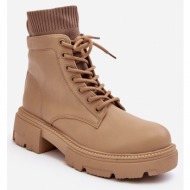  women`s boots with sock beige rivella