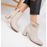  soho women`s beige boots & bootie 18625