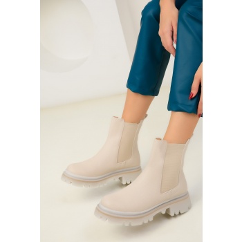 soho beige women`s boots & booties 18446