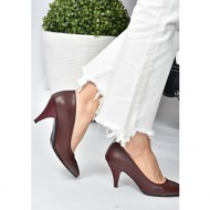  fox shoes claret red women`s heeled shoes