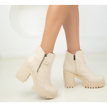 soho beige women`s boots & booties 18552 σε προσφορά