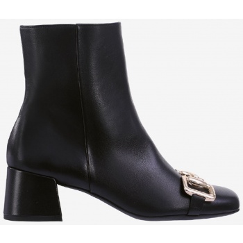 black women`s leather ankle boots with σε προσφορά