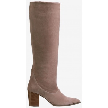 women`s brown suede heeled boots högl σε προσφορά