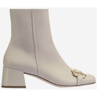  beige women`s leather ankle boots högl sophie - women