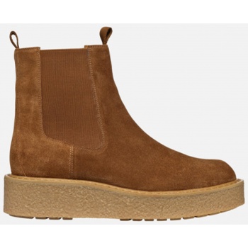 women`s brown suede chelsea boots geox σε προσφορά