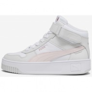  women`s grey ankle sneakers with suede details puma carina - women`s