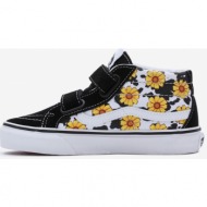  yellow-black girls` ankle sneakers with suede details vans sk8 - girls