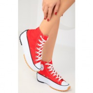  soho red women`s sneakers 18153