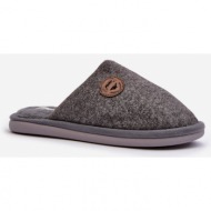  makis men`s classic grey slippers