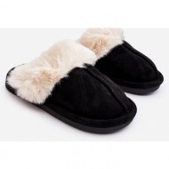  black befana children`s slippers with fur