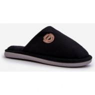  makis men`s classic black slippers