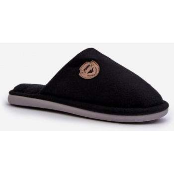 makis men`s classic black slippers σε προσφορά