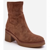  women`s ankle boots brown argastis