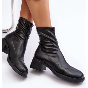 black women`s aphroteia low-heeled boots σε προσφορά