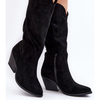 women`s over-the-knee cowboy boots  σε προσφορά