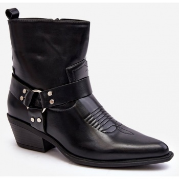women`s insulated cowboy boots black σε προσφορά