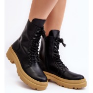  women`s work boots, eco-leather, black irande