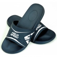  aqua speed unisex`s swimming pool shoes dakota navy blue/white pattern 10