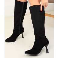  soho black suede women`s boots 18533