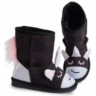 denokids black unicorn girls` boots