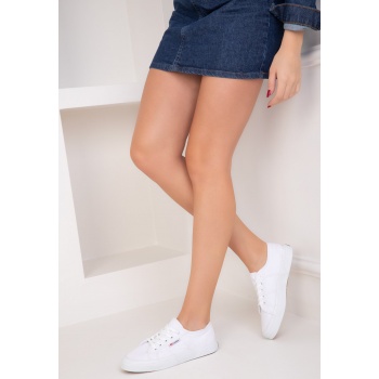 soho white linen women`s sneakers 18111 σε προσφορά