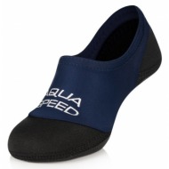  aqua speed unisex`s swimming socks neo navy blue/black pattern 10