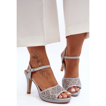 embellished d&a high heeled sandals σε προσφορά