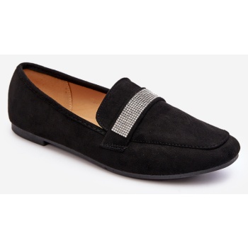 women`s loafers with cubic zirconia σε προσφορά