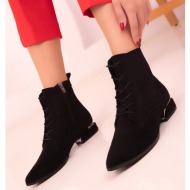  soho black suede women`s boots & booties 18500
