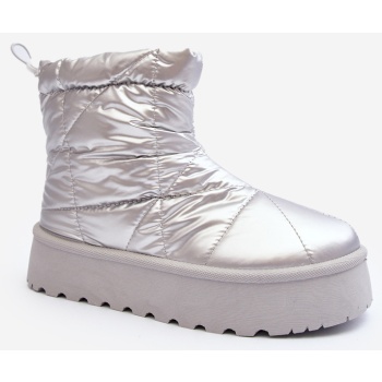 silver women`s fionia snow boots on a σε προσφορά
