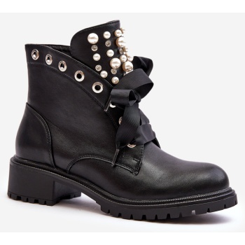 embellished women`s boots with zipper σε προσφορά