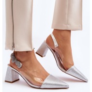  elegant pumps with a pointed toe d&a silver