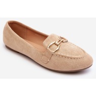  women`s beige ghana loafers with embellishment