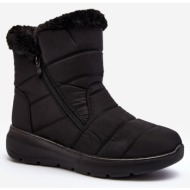  black women`s zeuna zippered snow boots with fur