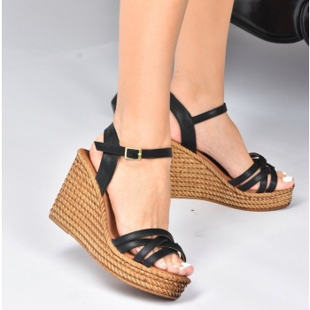 fox shoes women`s black wedge heels σε προσφορά