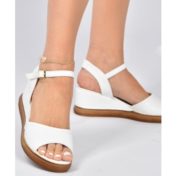 fox shoes women`s white wedge heels σε προσφορά