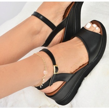 fox shoes women`s black wedge heels σε προσφορά