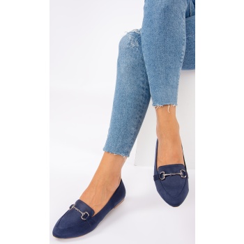 fox shoes navy blue women`s flats σε προσφορά