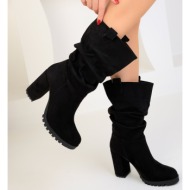  soho women`s black suede boots & bootie 18654
