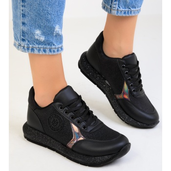 soho women`s black-black sneakers 18663 σε προσφορά