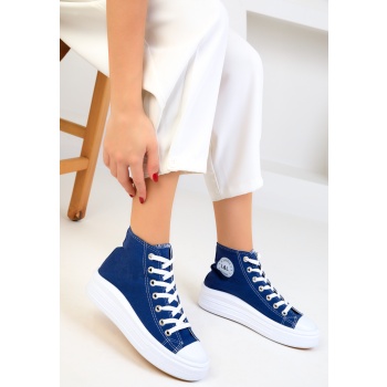 soho blue women`s sneakers 18651