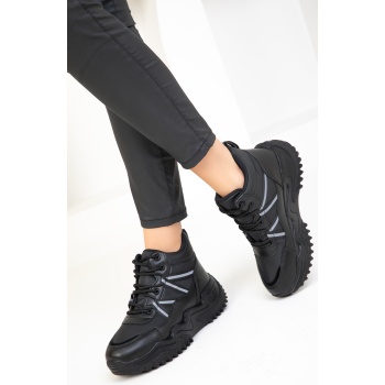 soho black-black women`s sneaker 18709