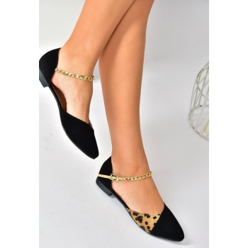fox shoes women`s black/leopard suede σε προσφορά