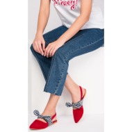  fox shoes red and navy blue women`s flats