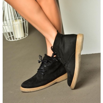 fox shoes r374923202 black suede low σε προσφορά