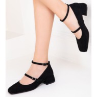  soho women`s black suede classic heeled shoes 18769
