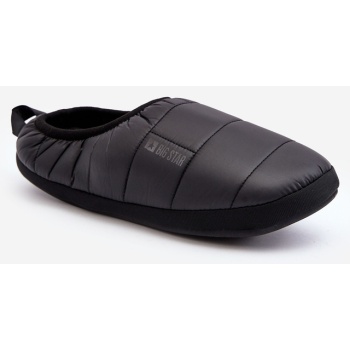 men`s insulated slippers black big star σε προσφορά