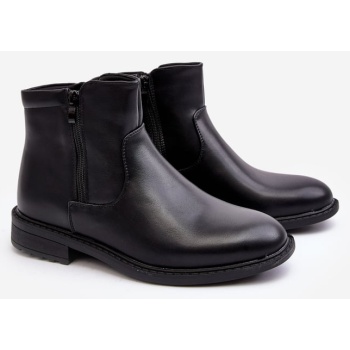 men`s zipper bottom boots black brosta σε προσφορά